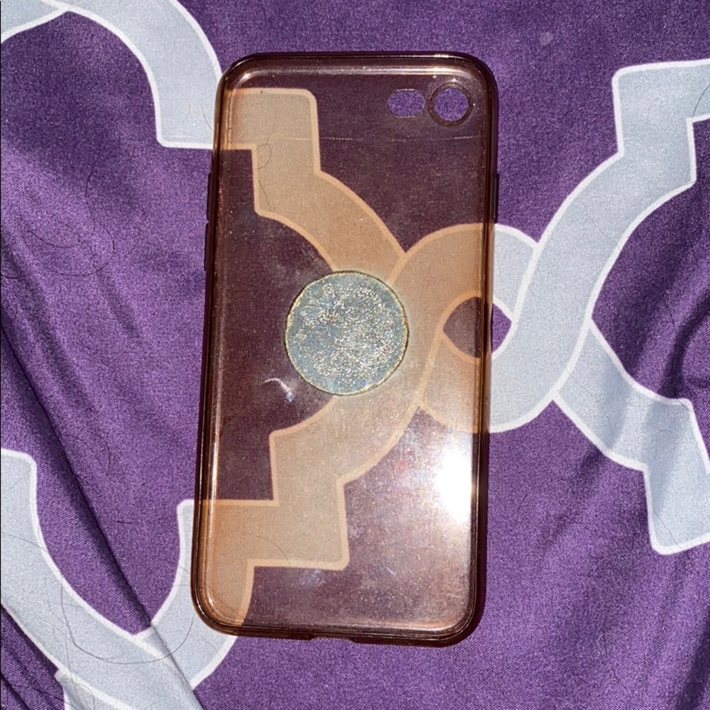 iPhone 7 rubber case with circle magnet